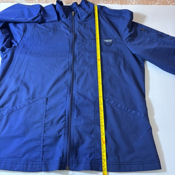 Cherokee Scrubs Set Workwear Revolution Zip Jacket & Pants Unisex Navy Sz Medium - Picture 14 of 16